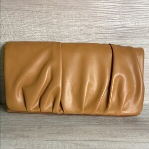 Express Caramel Brown Clutch